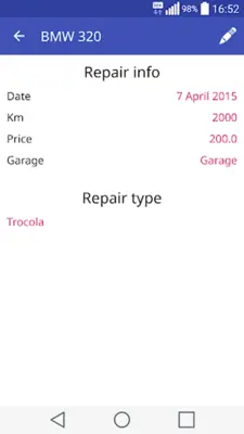 My Garage android App screenshot 4